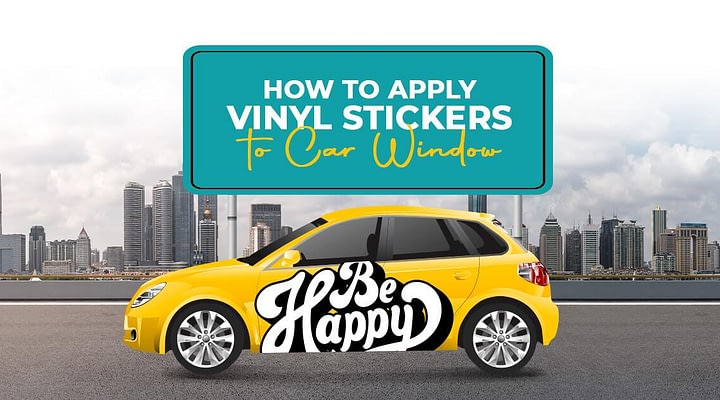 How to apply vinyl stickers to car window