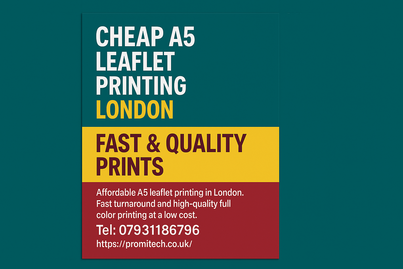 Cheap A5 Leaflet Printing London – Fast & Quality Prints